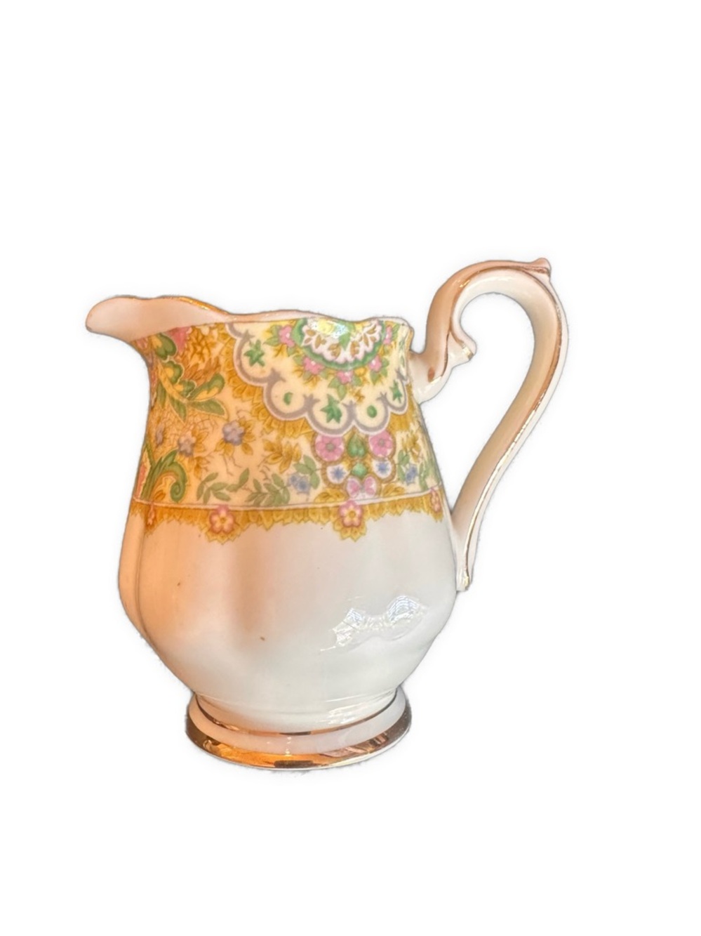 Vintage England Royal Albert paisley shawl Floral Porcelain Creamer Pitcher UK